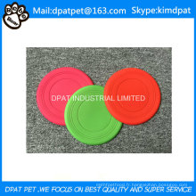Frisbee en silicone souple pour chien